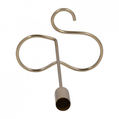Sagebrook 11" Metal Squiggly Base Taper Candle Holder - Gold