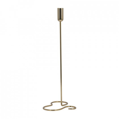 Sagebrook 16" Metal Squiggly Base Taper Candle Holder - Gold