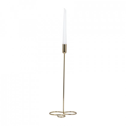 Sagebrook 16" Metal Squiggly Base Taper Candle Holder - Gold