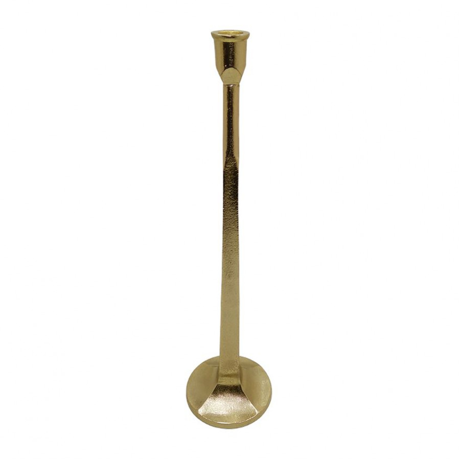 Sagebrook 20" Metal Squared Off Taper Candle Holder - Gold