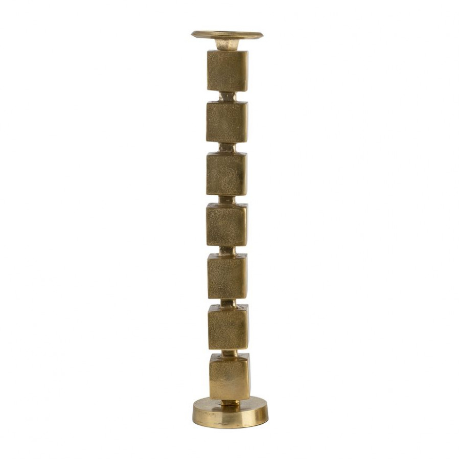 Sagebrook 24" Metal Stacked Cubes Candle Holder - Gold