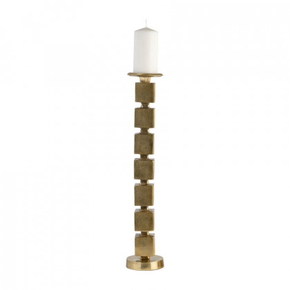 Sagebrook 24" Metal Stacked Cubes Candle Holder - Gold