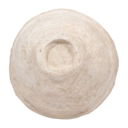Sagebrook 15" Paper Mache Vase With Handles - White