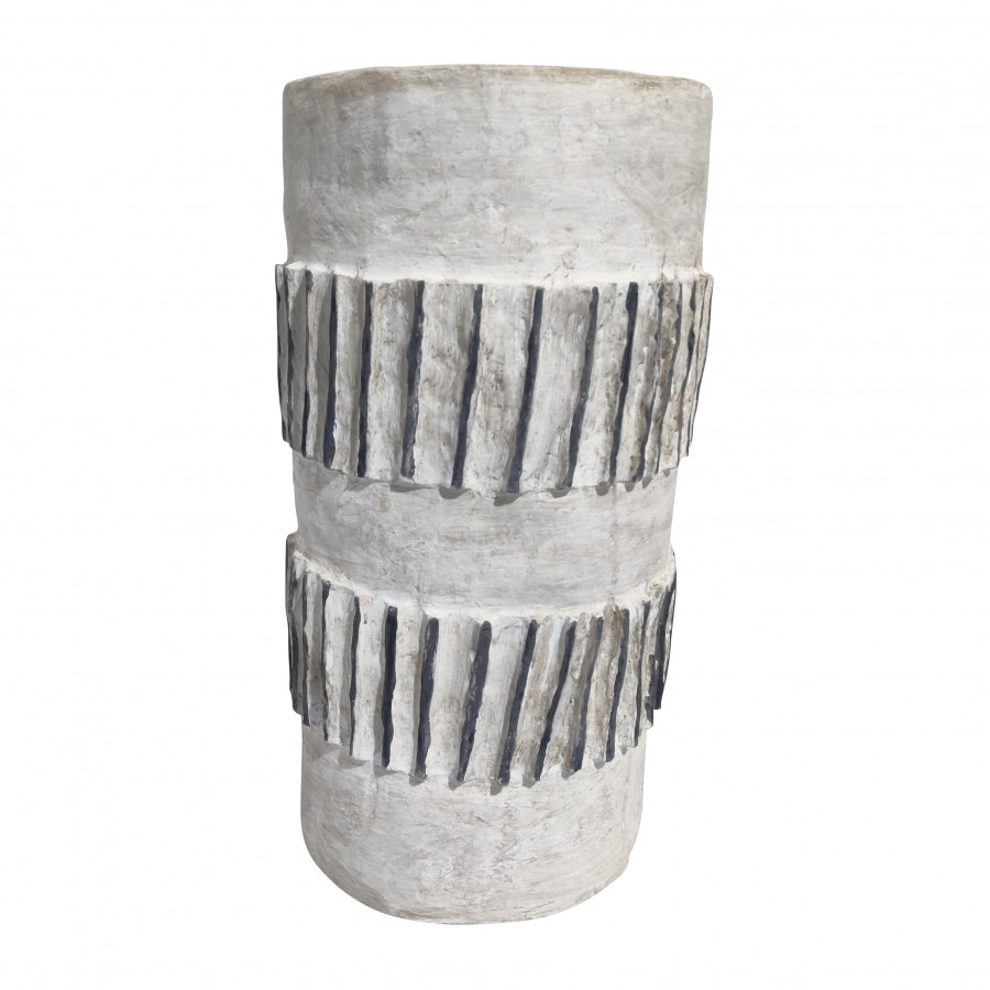 Sagebrook 25" Paper Mache Floor Vase - Ivory