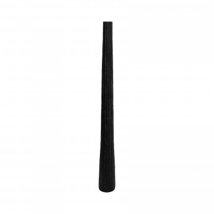 Sagebrook 48" Metal Ribbed Floor Vase - Black