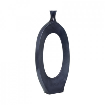 Sagebrook 20" Metal Tall Open Cut Out Vase - Cobalt Blue