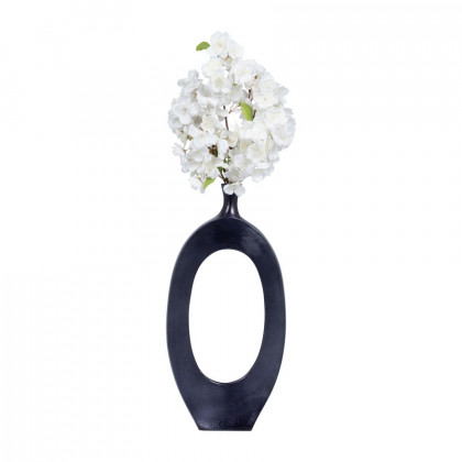 Sagebrook 20" Metal Tall Open Cut Out Vase - Cobalt Blue