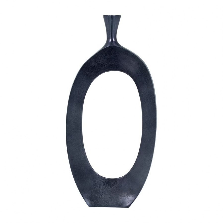 Sagebrook 25" Metal Tall Open Cut Out Vase - Cobalt Blue