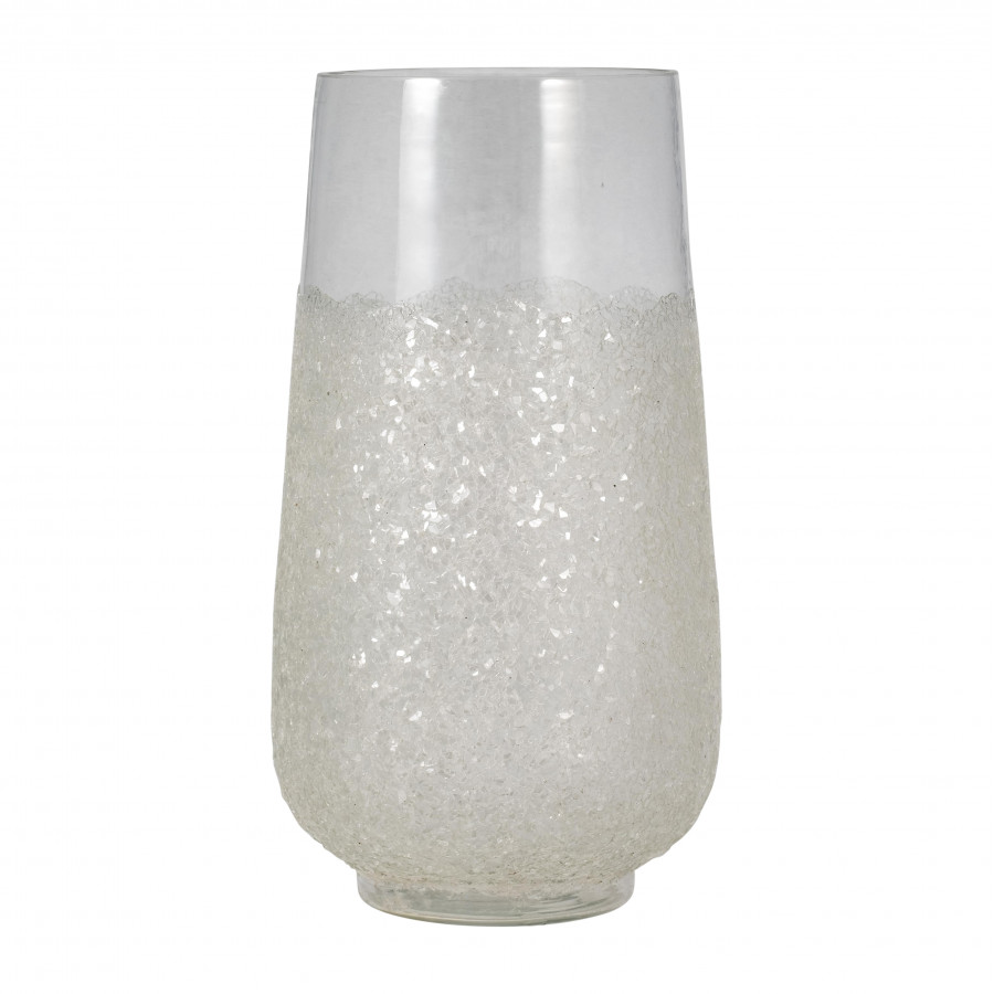Sagebrook 14" Glass Sugar Vase - Clear