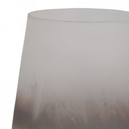 Sagebrook 9" Glass Antiqued Finish Vase - Ivory