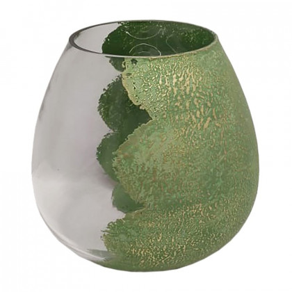 Sagebrook 10" Glass Dipped Vase - Green