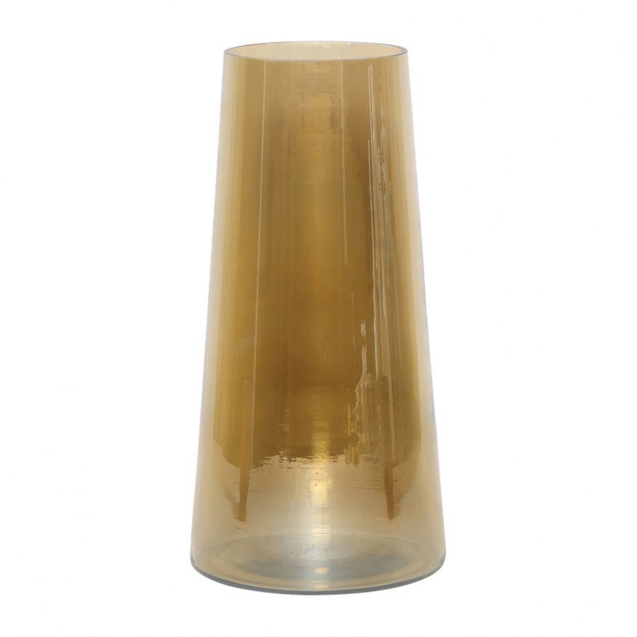 Sagebrook 12" Glass Luster Vase - Gold