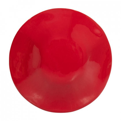 Sagebrook 8" Wood Toadstool Mushroom - Red