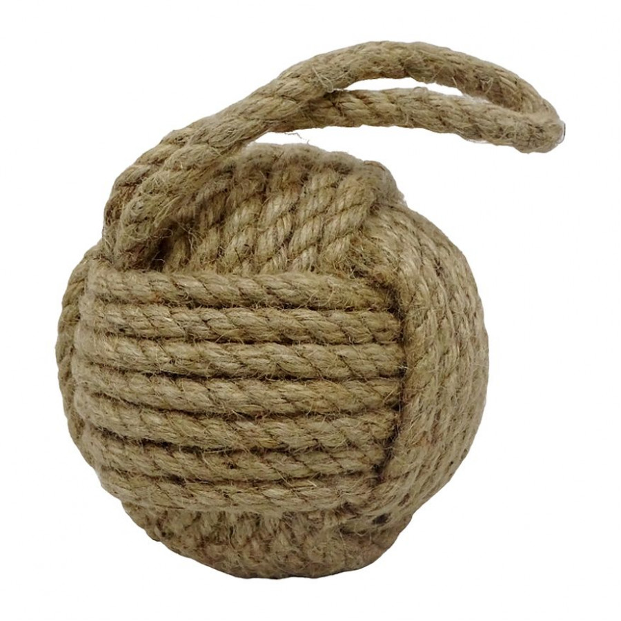 Sagebrook - 5" Rope Nautical Orb in Natural