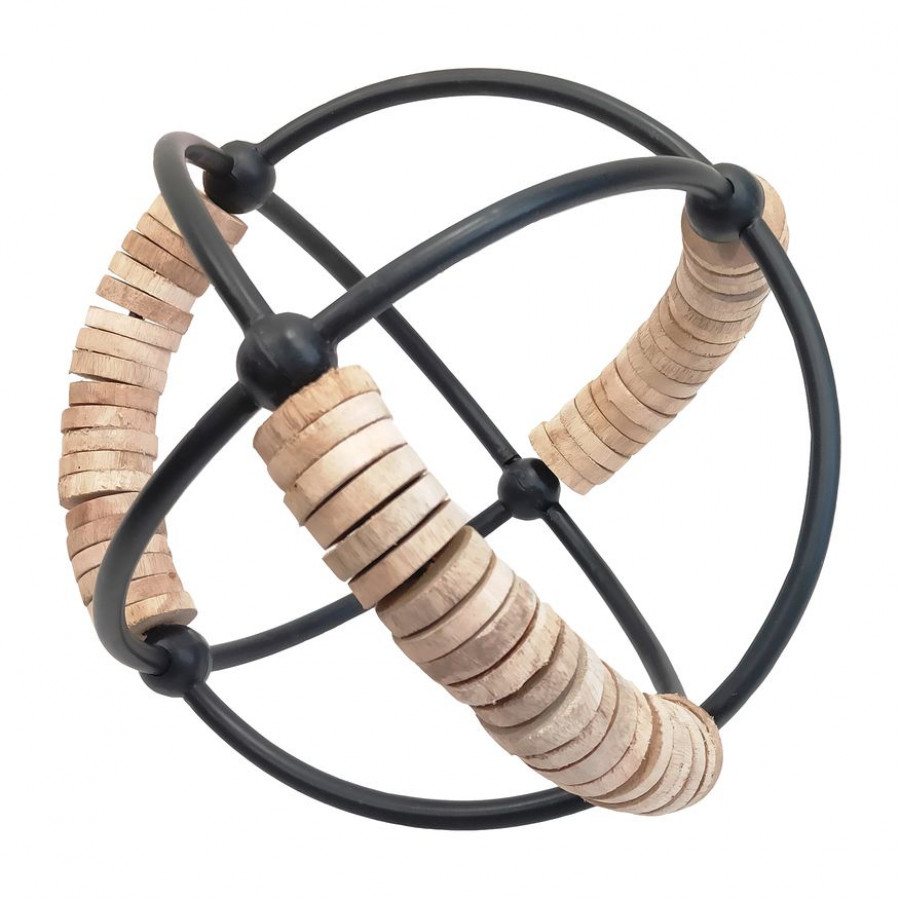 Sagebrook - 9" Metal Abacus Orb