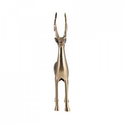 Sagebrook 14" Metal Standing Reindeer - Gold