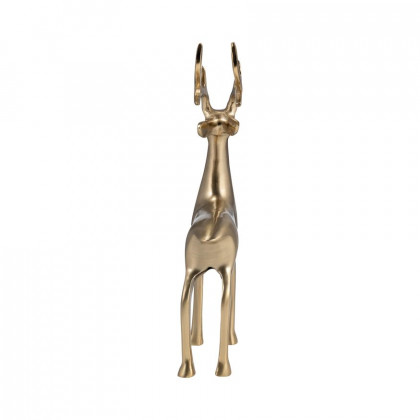 Sagebrook 14" Metal Standing Reindeer - Gold