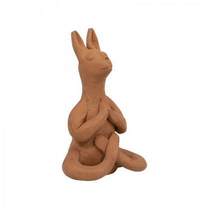 Sagebrook - 7" Terracotta Namaste Yoga Bunny