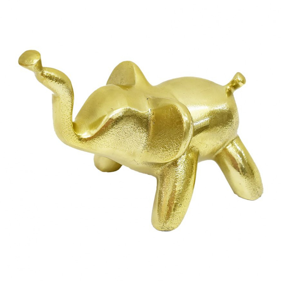 Sagebrook - 6" Metal Decorative Baloon Elephant in Gold