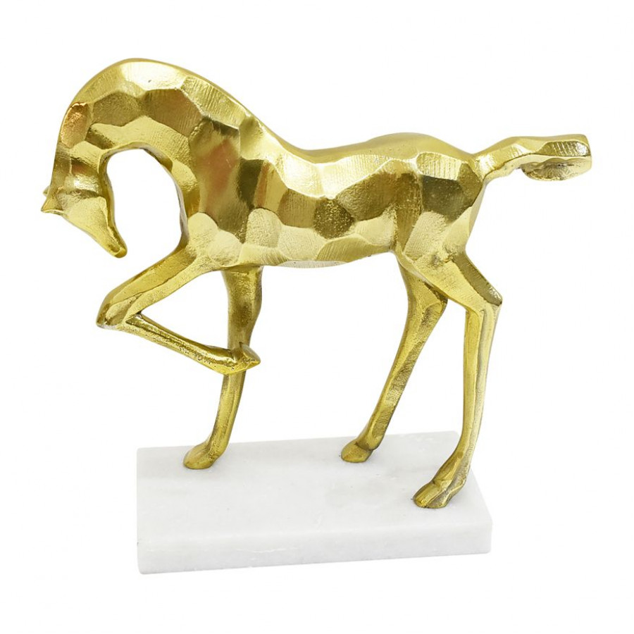 Sagebrook - 12" Metal Galloping Horse in Gold