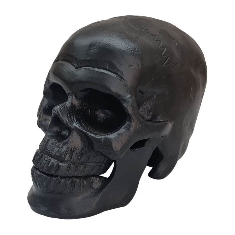 Sagebrook - 6" Metal Skull Decor in Black