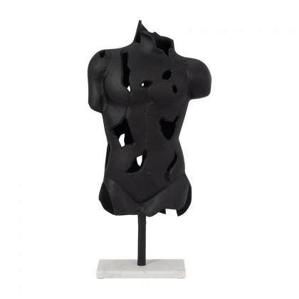 Sagebrook - 16" Metal Cracked Bust On Stand