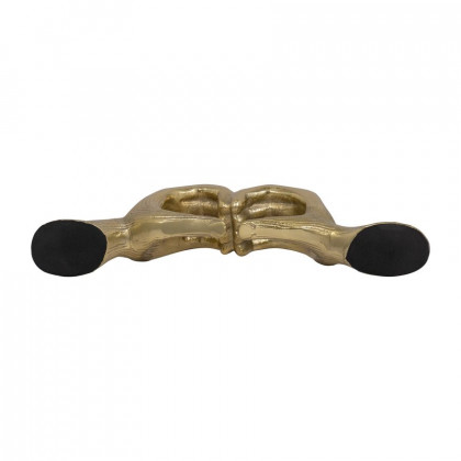 Sagebrook - 13" Metal Hand-heart Sculpture in Gold