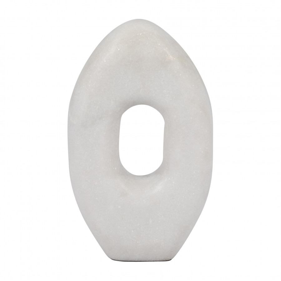 Sagebrook 9" Marble Sculpture - White