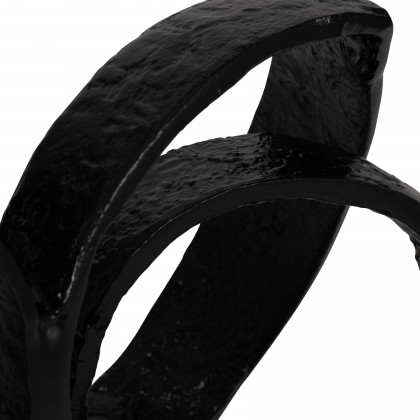 Sagebrook - 28" Metal Long Swirled Knot Decor in Black