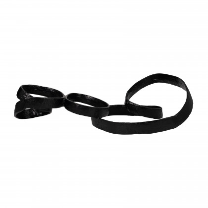 Sagebrook - 28" Metal Long Swirled Knot Decor in Black