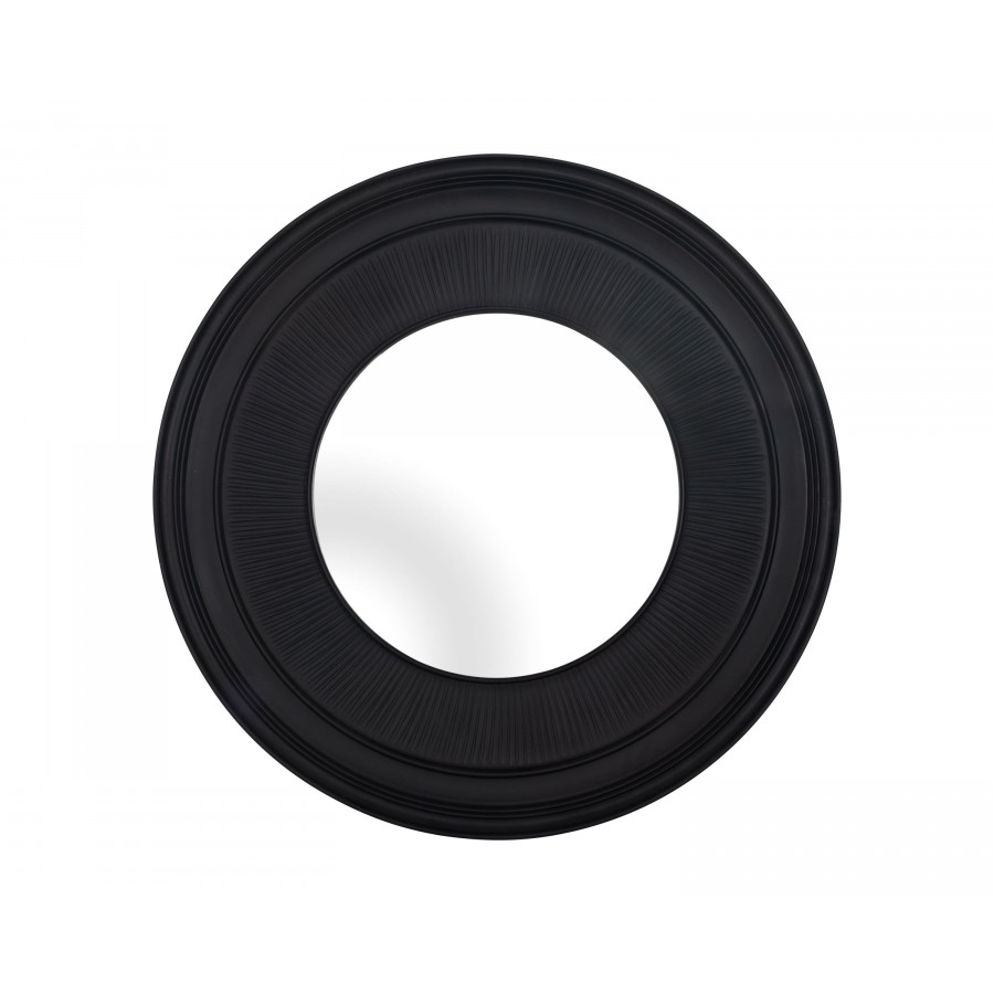 Sagebrook - 48" Round Noir Wall Mirror in Black