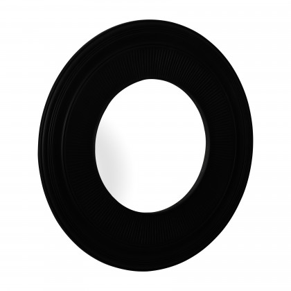 Sagebrook - 48" Round Noir Wall Mirror in Black