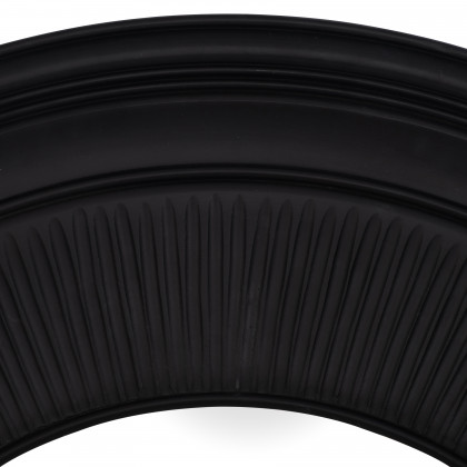 Sagebrook - 48" Round Noir Wall Mirror in Black