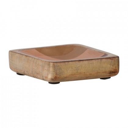 Sagebrook - 4" Wood Mid-Century Trinket Tray in Multi