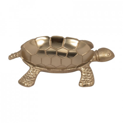 Sagebrook - 7" Metal Turtle Trinket Tray in Gold