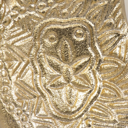 Sagebrook - 8" Metal Tattoo Hand Trinket Tray in Champagne