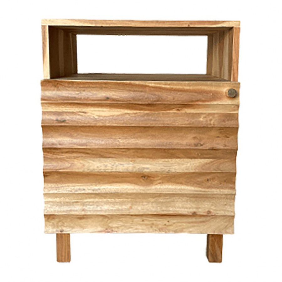 Sagebrook - Single Door Side Cabinet in Natural