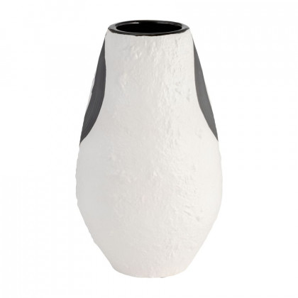 Sagebrook - 11" Stoneware Noir Vase in Black/White