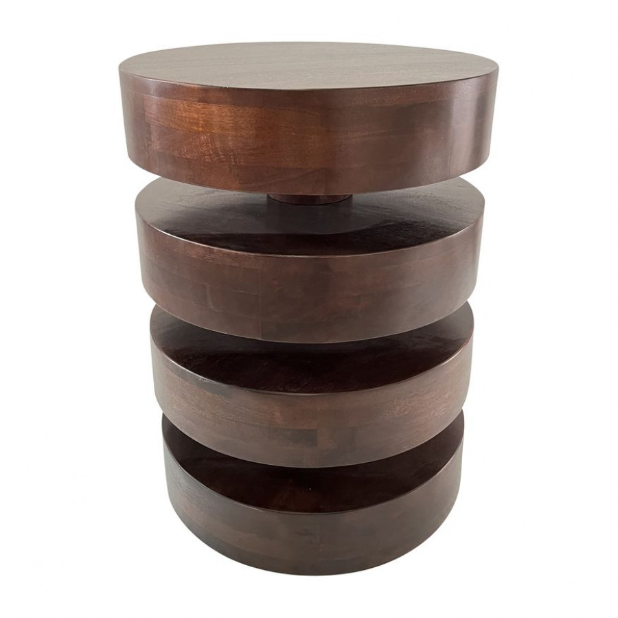 Sagebrook - Wood Stacks Side Table in Brown