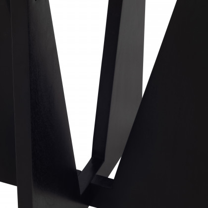Sagebrook - 22" Wood/Marble Modern Side Table in Black