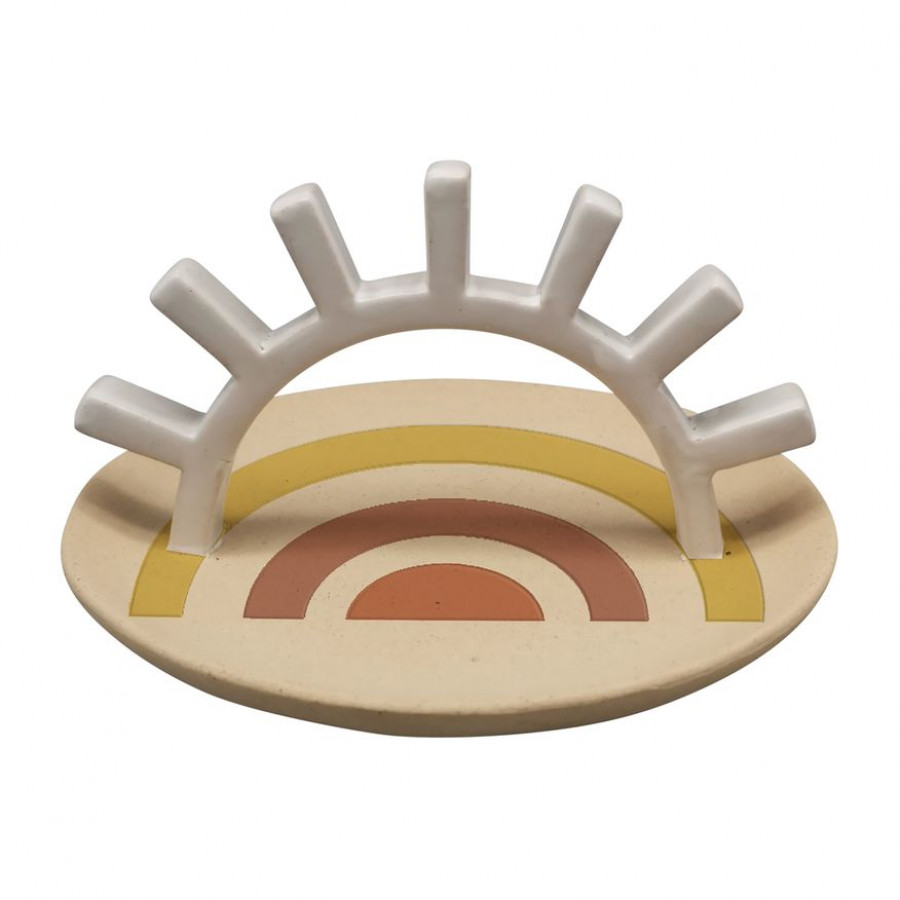 Sagebrook - 6" Ceramic Sunshine Trinket Tray in Multi