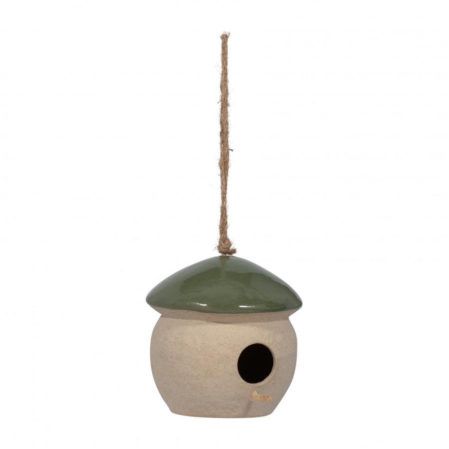 Sagebrook - 6" Ceramic Round Bird Feeder