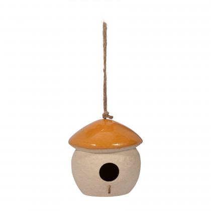 Sagebrook - 6" Ceramic Round Bird Feeder
