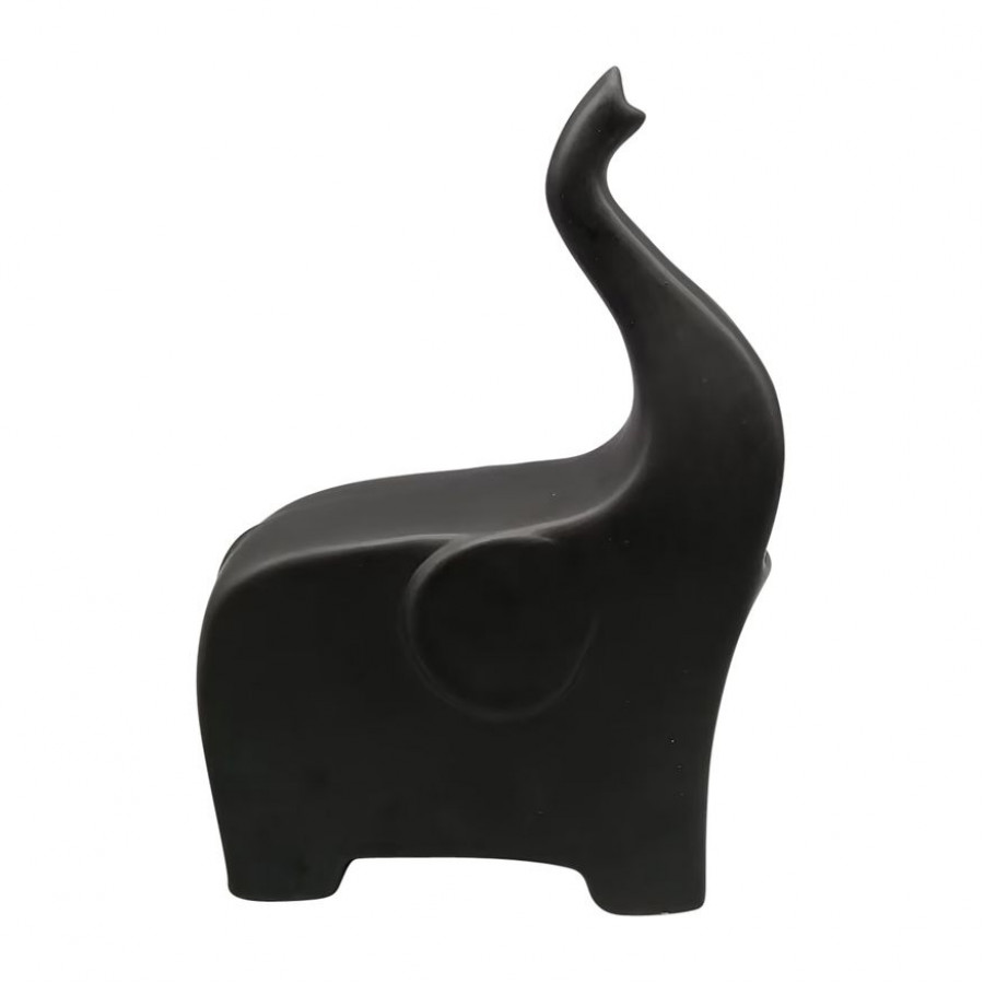 Sagebrook - 7" Ceramic Trunk Up Elephant