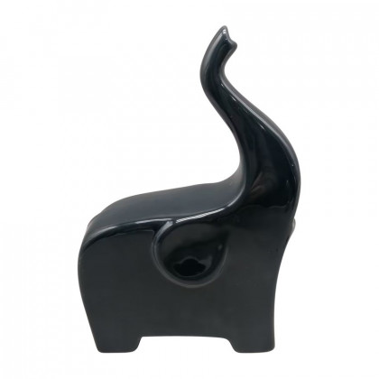 Sagebrook - 7" Ceramic Trunk Up Elephant