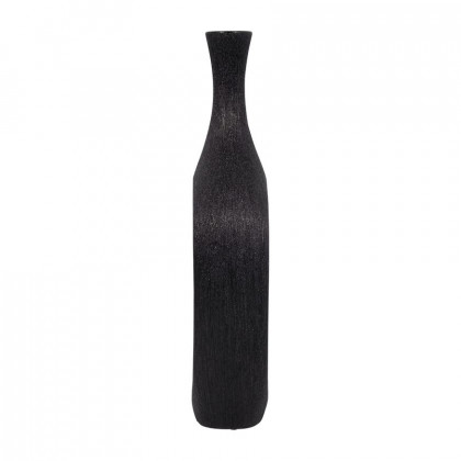 Sagebrook 19" Ceramic Beaded Open Cut Vase - Black