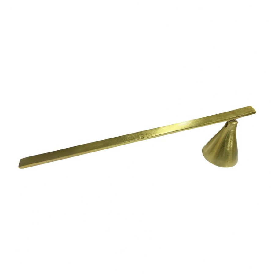 Sagebrook - 11" Metal Cone Candle Snuffer in Gold