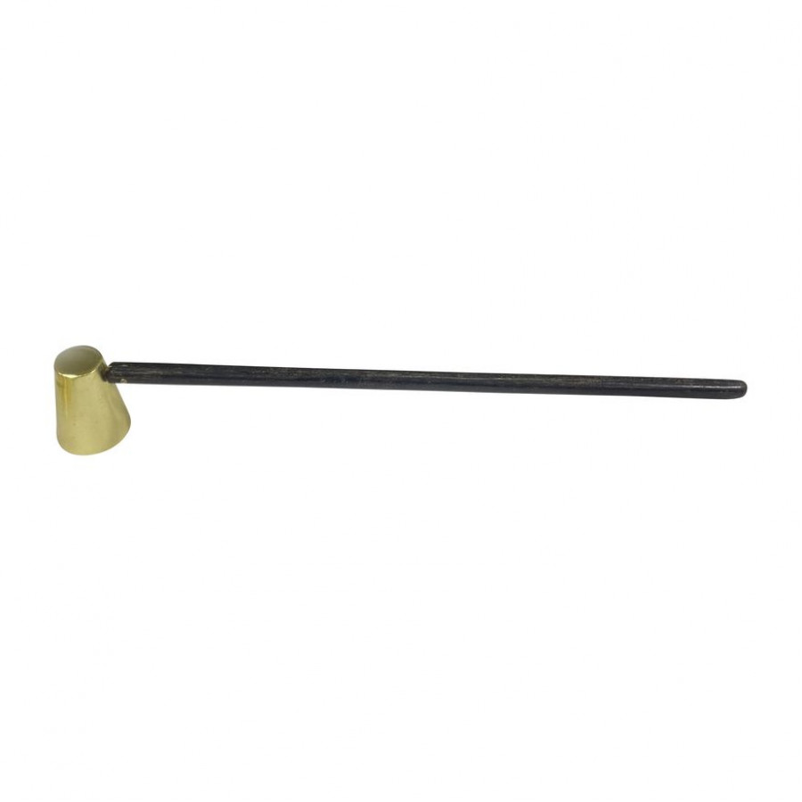 Sagebrook - 13" Wood Candle Snuffer in Gold