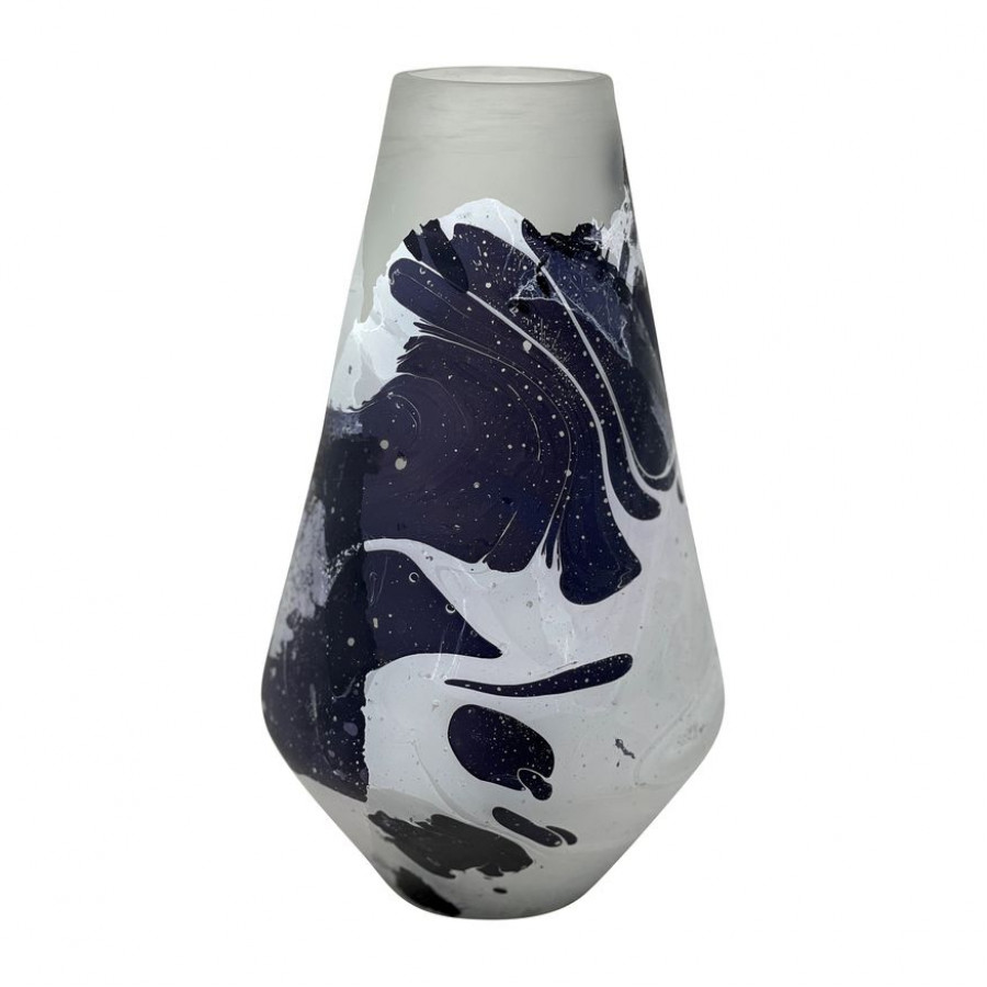 Sagebrook - 11" Glass Fog Shadow Vase