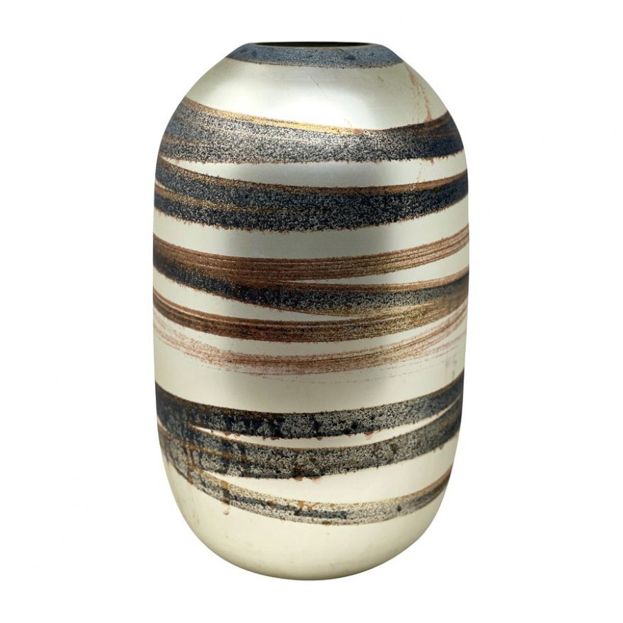 Sagebrook 14" Glass Antique Ring Vase - Gold